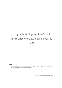 Upgrade do Sophos SafeGuard Enterprise 6.0 e 6.10 para