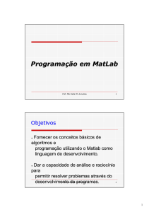 Programação em MatLab