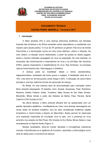 Vacina Febre Amarela - Secretaria de Estado da Saúde de São Paulo