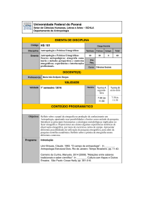 Antropologia e práticas etnográficas