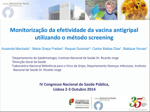 Diapositivo 1 - Repositório Científico do Instituto Nacional de Saúde