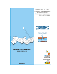 DIAGNÓSTICO DO MUNICÍPIO DE CHÃ GRANDE PERNAMBUCO