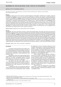 Qualidade de vida de pacientes renais crônicos