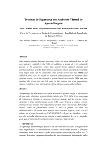 Técnicas de Segurança em Ambiente Virtual de