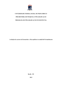 Avaliação de acessos de Desmanthus e Macroptilium no semiárido