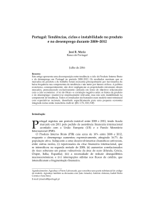 Portugal: Tendências, ciclos e instabilidade no produto e no