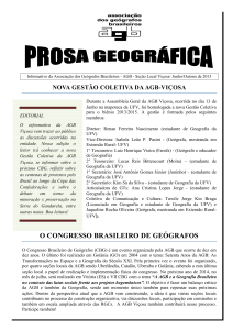 Prosa Geográfica (AGB-Viçosa) - Junho 2013