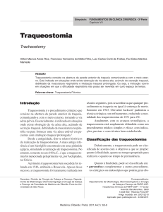 Traqueostomia - Revista Medicina