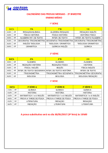 Calendário de Provas Mensais_ 2º Bimestre do Ensino Médio