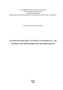 o ensino da botânica no nível fundamental