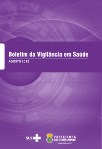 Boletim da Vigilância em Saúde - Prefeitura Municipal de Belo