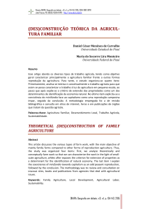 (des)construção teórica da agricul- tura familiar