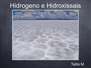 Hidrogeno e Hidroxissais