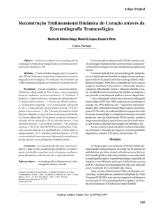 Reconstrução Tridimensional Dinâmica do Coração