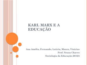 Karl Marx e a educação