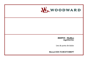 MCDTV4 &ndash; Modbus HighPROTEC Lista de pontos de dados