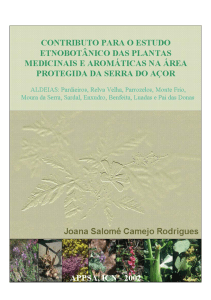 contributo para o estudo etnobotânico das plantas