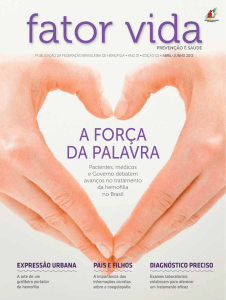 a Força Da PaLaVra - Federação Brasileira de Hemofilia