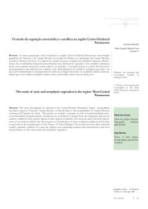 O estudo da vegetação xeromórfica e xerofítica na região Centro