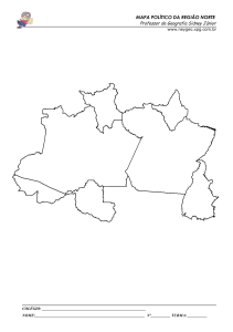 mapa político da região norte