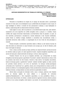 Enfoque bioenergético no trabalho corporal e o câncer