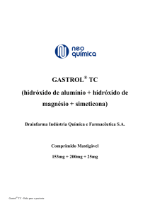 GASTROL TC (hidróxido de alumínio + hidróxido de magnésio +