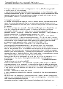 Tire suas dúvidas sobre o risco e a prevenção da gripe suína