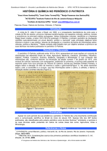 24. história e química no periódico o patriota - HCTE