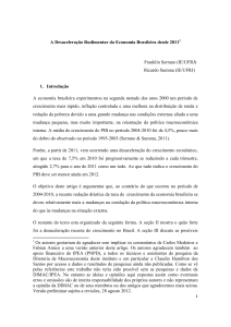 A Desaceleração Rudimentar da Economia Brasileira desde 2011