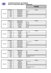 tarde - Colégio Estadual do Paraná