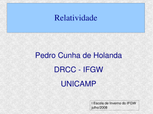 Relatividade - Sites do IFGW