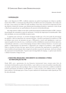 O Complicado Debate sobre Desindustrialização