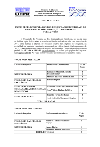 Edital Nº 11/2014 - Setor de Ciências Biológicas