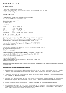 CV DeGóis - FCSH - Universidade NOVA de Lisboa