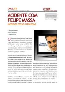 ACIDENTE COM FELIPE MASSA - Instituto do Cérebro de Brasília