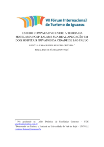 estudo comparativo entre a teoria da hotelaria hospitalar e sua real