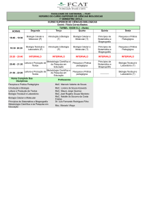 faculdade de castanhal – fcat horário do curso superior de ciências