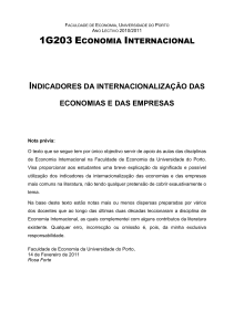 1G203 ECONOMIA INTERNACIONAL INDICADORES DA