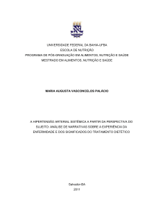 A Hipertensão Arterial Sistêmica a partir da - TWiki