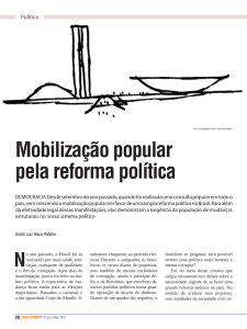 Mobilização popular pela reforma política