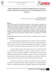 ideias associadas ao conceito de número racional: análise de