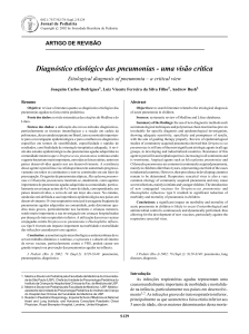Diagnóstico etiológico das pneumonias - uma visão crítica