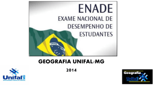 apresentacao enade 2014 - Unifal-MG