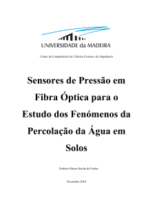 Sensores de Pressão em Fibra Óptica para o Estudo dos