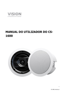 manual do utilizador do cs- 1600