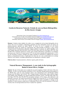 Gestão de Recursos Naturais: Estudo de caso na Bacia