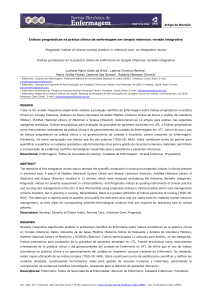 Índices prognósticos na prática clínica de enfermagem em terapia