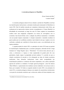 A economia portuguesa na I República Álvaro Ferreira da Silva