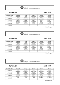 TURMA: 601 ANO: 2017 TURMA: 601 ANO: 2017 TURMA