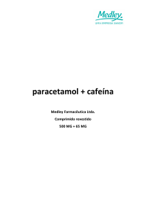 paracetamol + cafeína